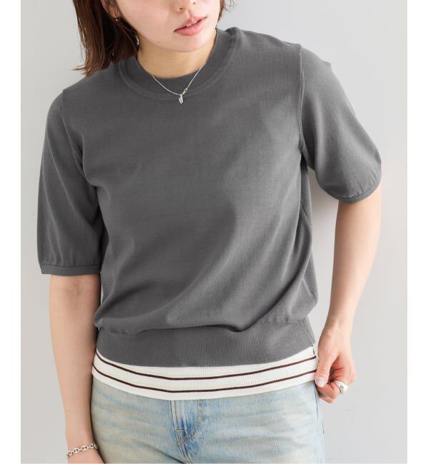 U by SPICK&SPAN「《予約》UVカット ウォッシャブルサマーニット」|ニット・セーター|