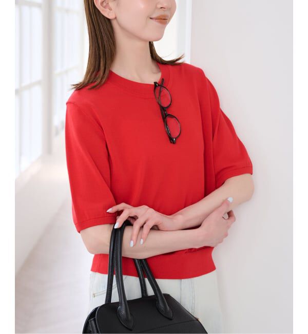 U by SPICK&SPAN「《予約》UVカット ウォッシャブルサマーニット」|ニット・セーター|