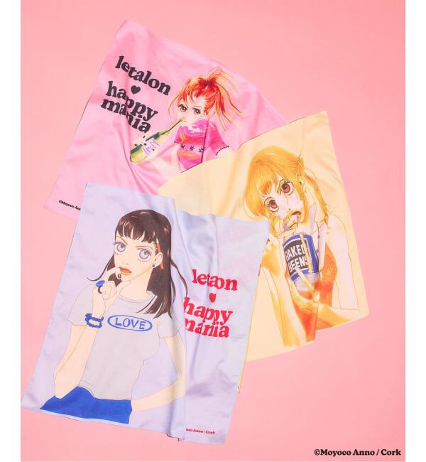  「LE TALON&times;HAPPY MANIAコットンハンカチ」|ハンカチ|