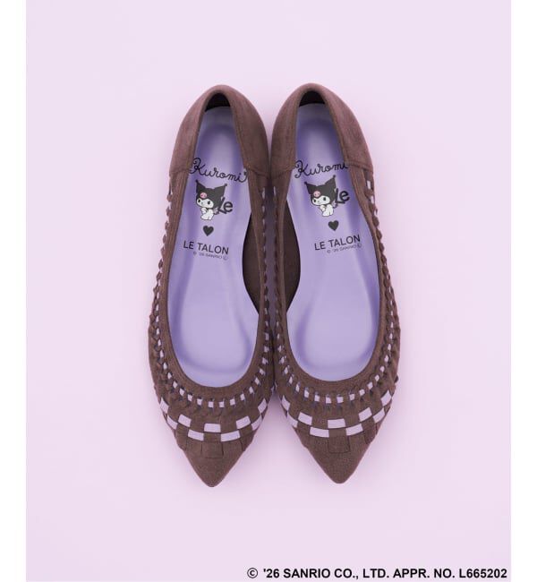  「Sanrio characters&times;LE TALON ポインテッドサシメッシュフラット」|その他|グレー