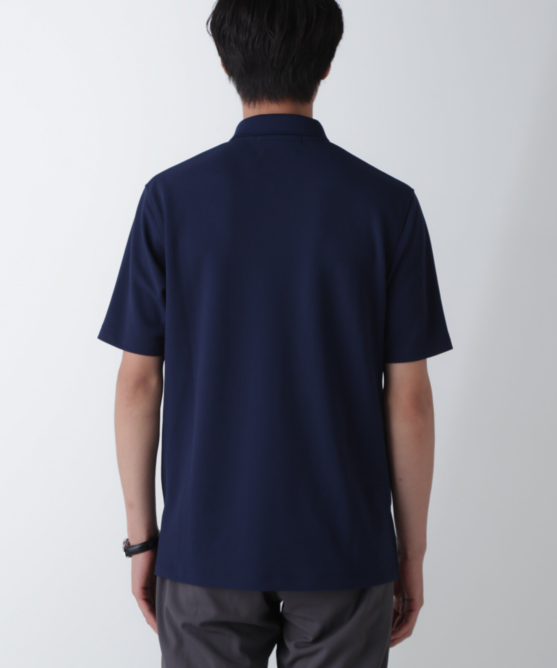 nano･universe「｢N POLO｣AQUA RHYTHM(R)鹿の子ポロシャツ 半袖」|Tシャツ・カットソー|