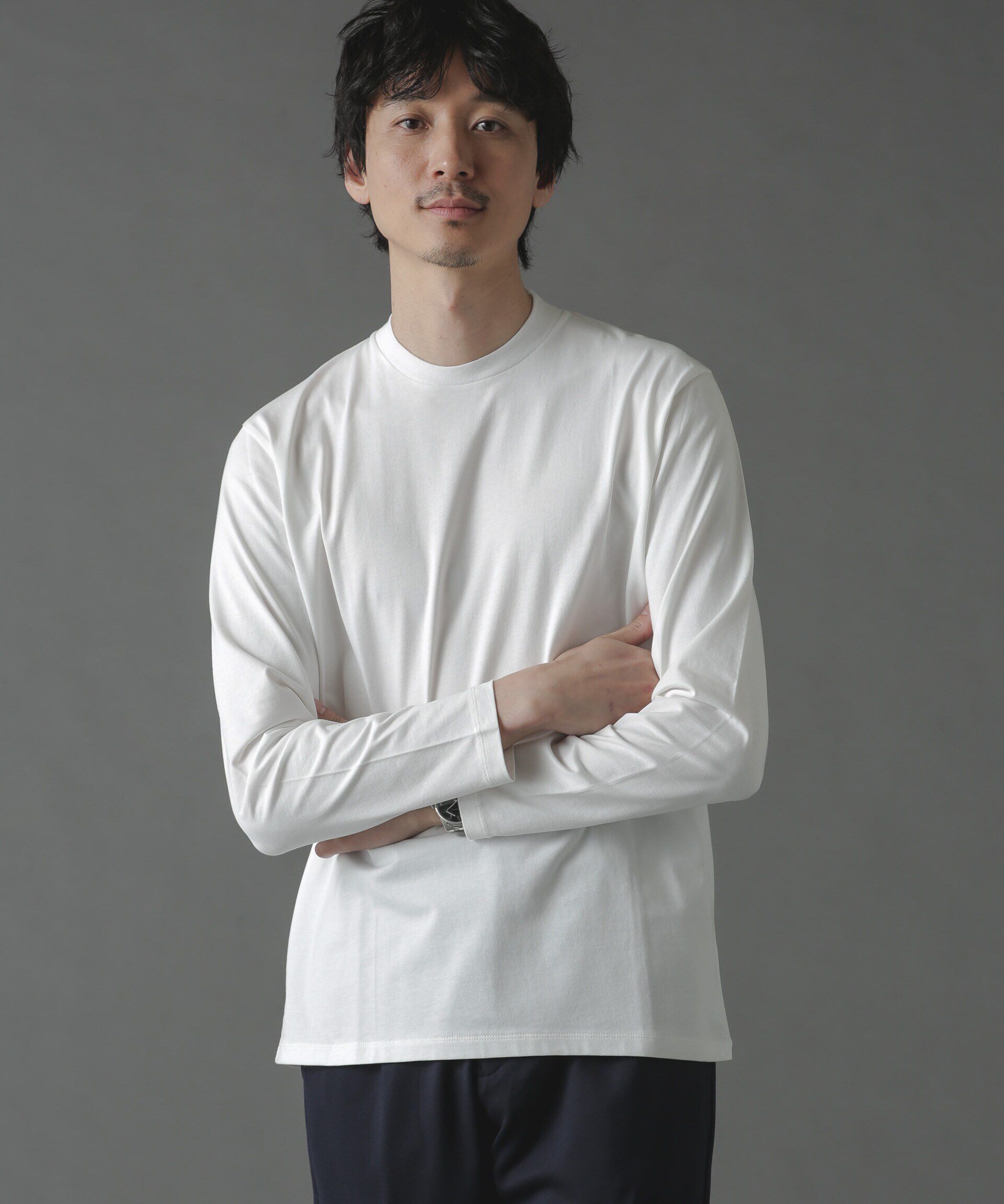 nano･universe「ジャケT(R) クルーネック 長袖」|Tシャツ・カットソー|