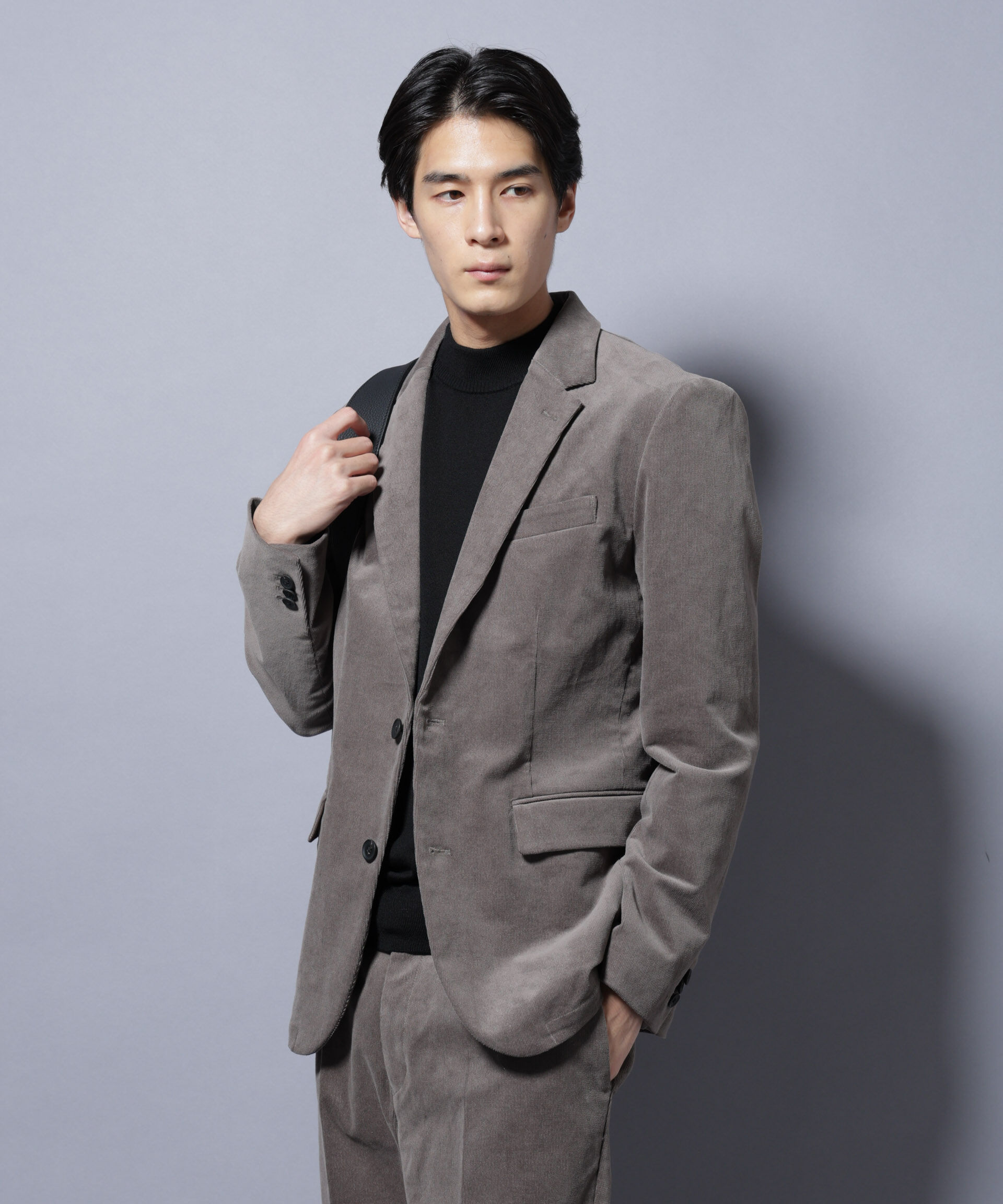 nano･universe「「Damerino」コットンコーデュロイストレッチセットアップ」|スーツ|