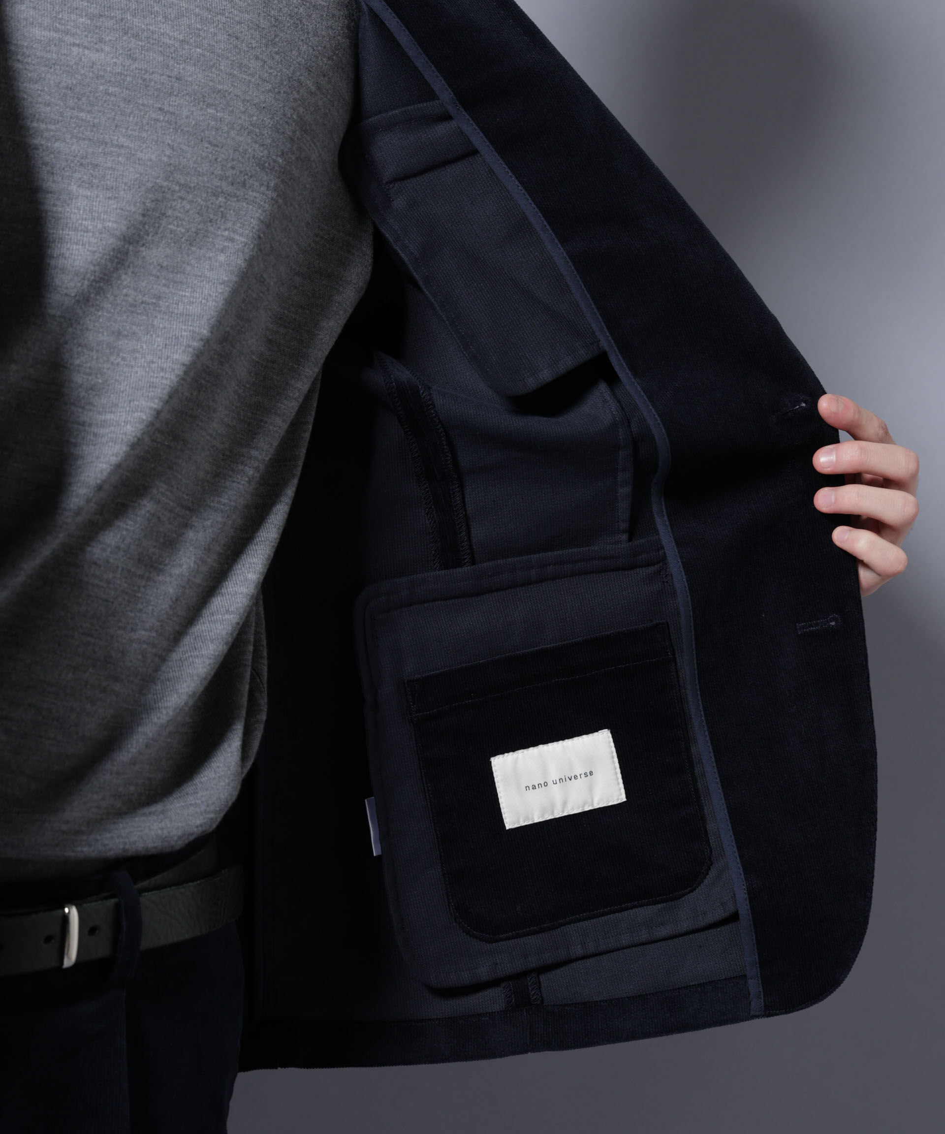 nano･universe「「Damerino」コットンコーデュロイストレッチセットアップ」|スーツ|