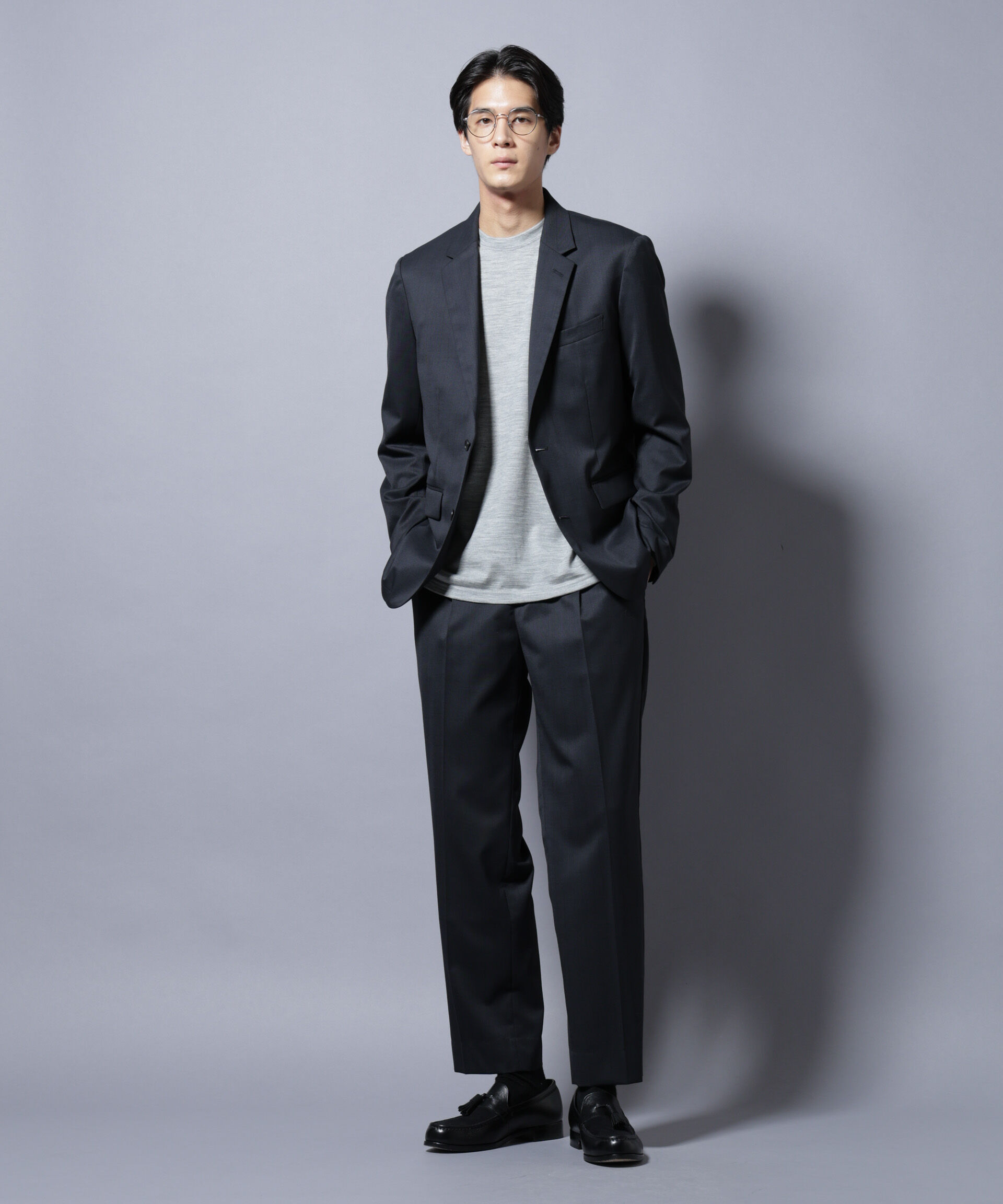 nano･universe「「Damerino Select」RENU(R)T/Wシャドーチェックパンツ（セットアップ可)」|スーツ|