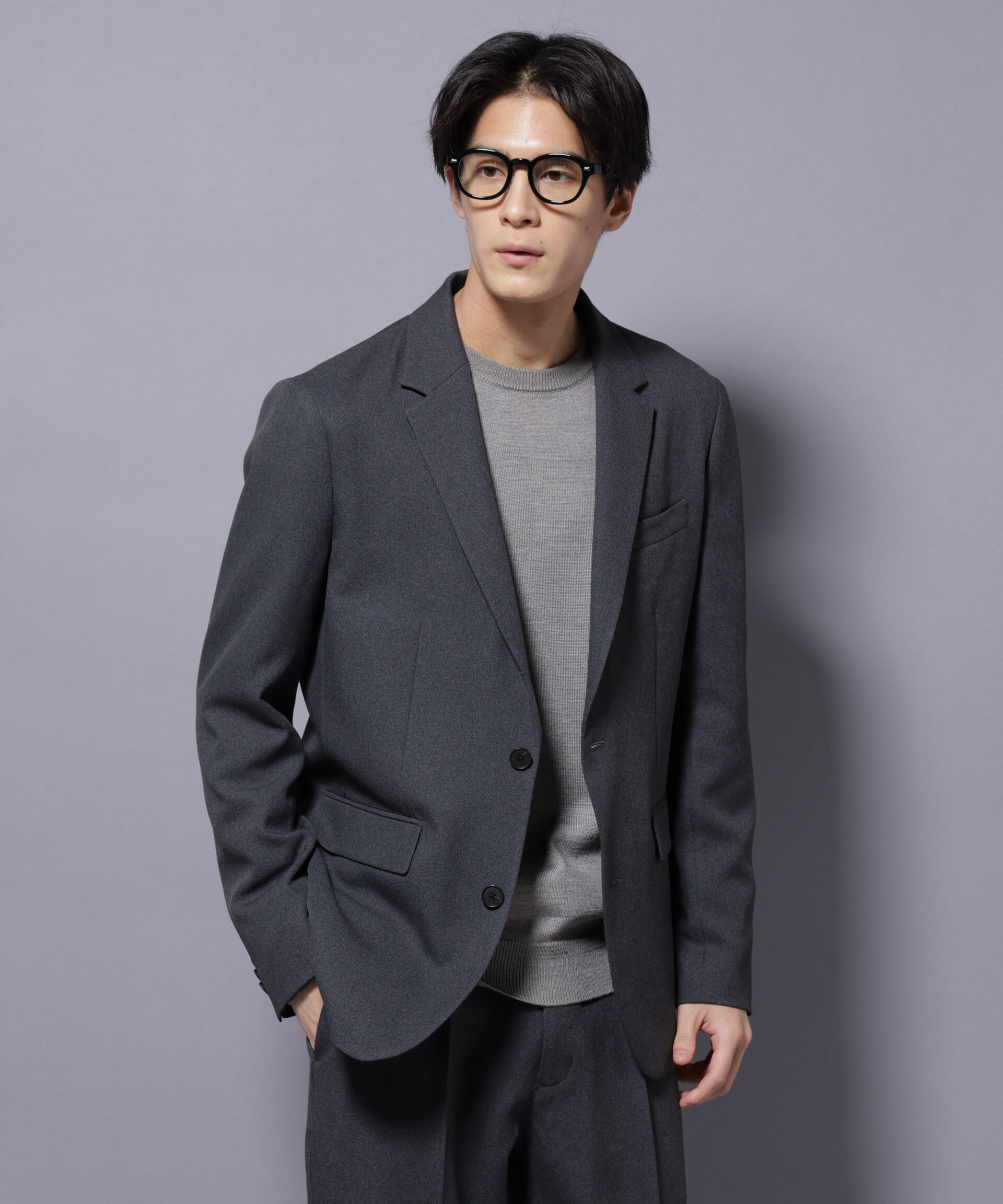 nano･universe「「Damerino」LANATEC(R) メランジツイルセットアップ」|スーツ|