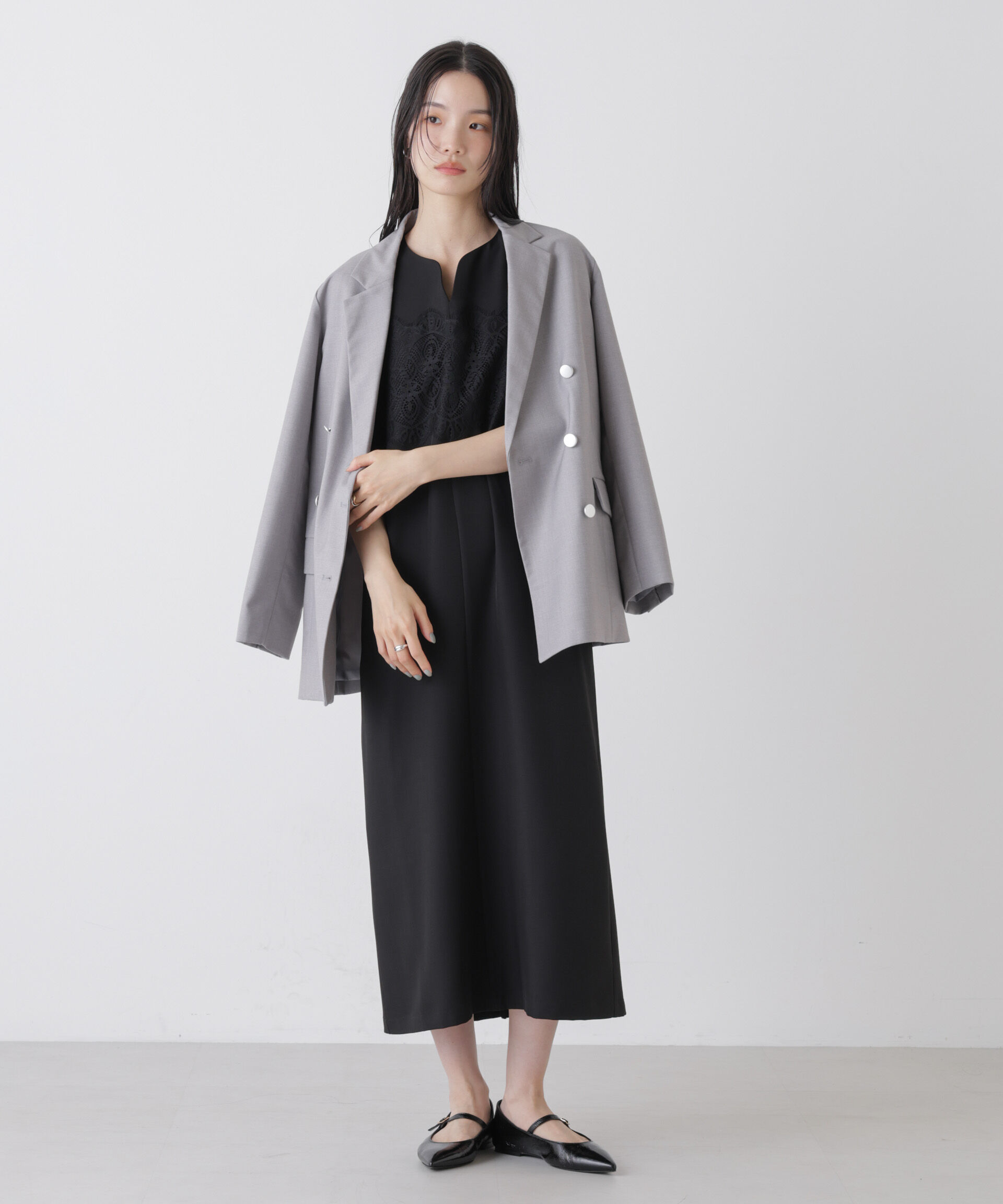 nano･universe「レース切り替えノースリーブワンピース」|ワンピース|