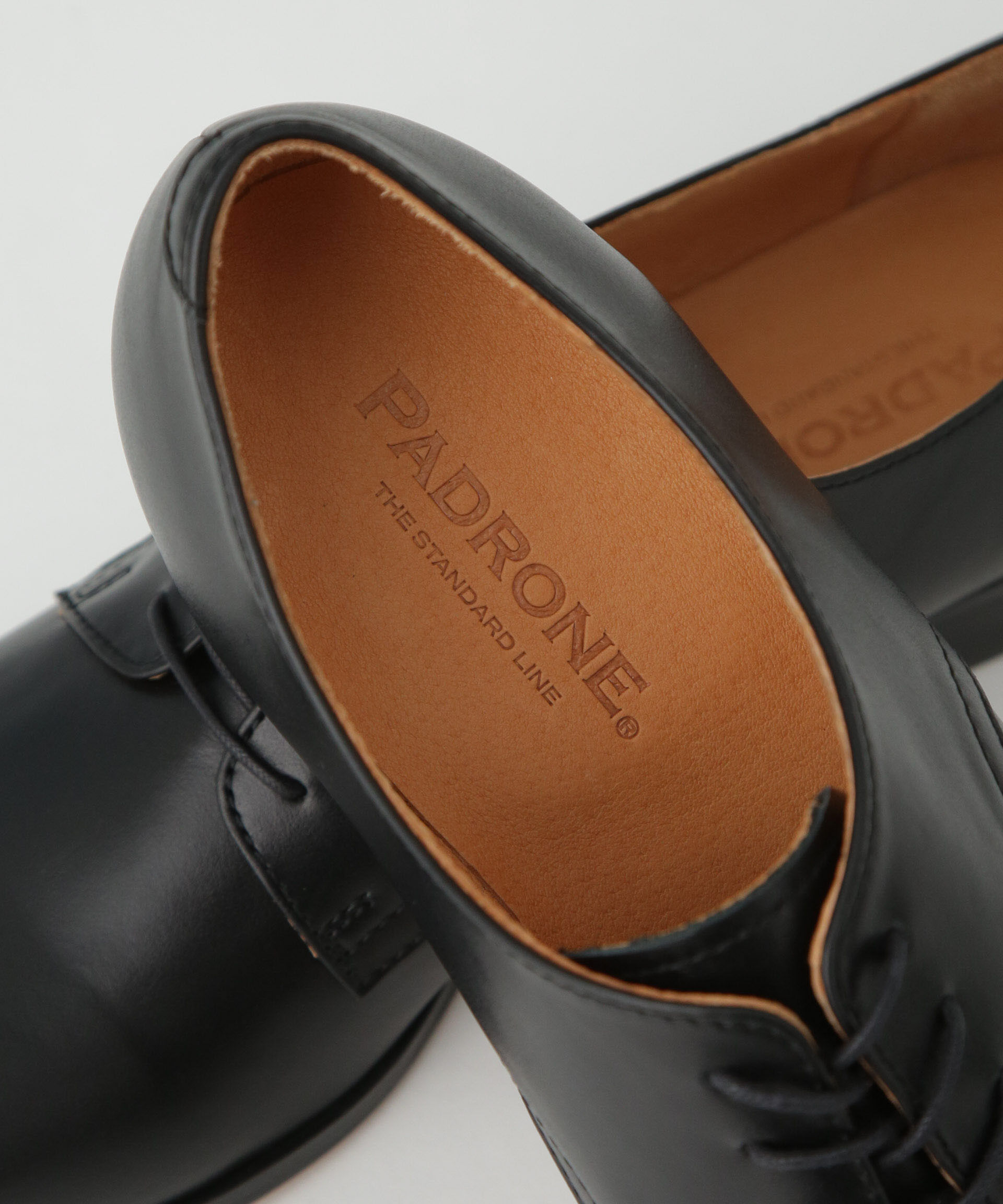 nano･universe「PADRONE THE STANDARD LINE/別注 DERBY PLAIN TOE/プレーン トゥ」|ビジネス・ドレスシューズ|