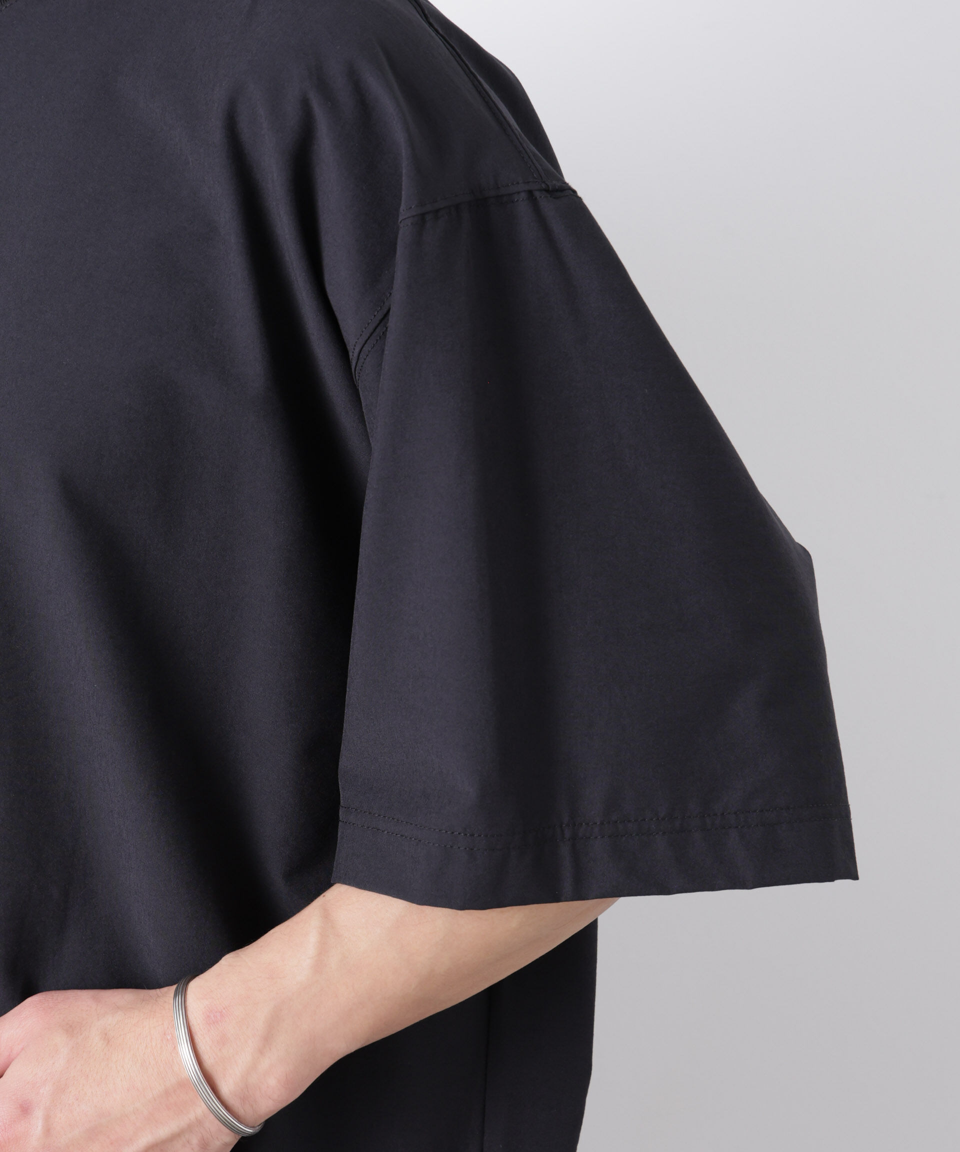 nano･universe「ストレッチワイドプルオーバー Tシャツ半袖（セットアップ可）」|Tシャツ・カットソー|