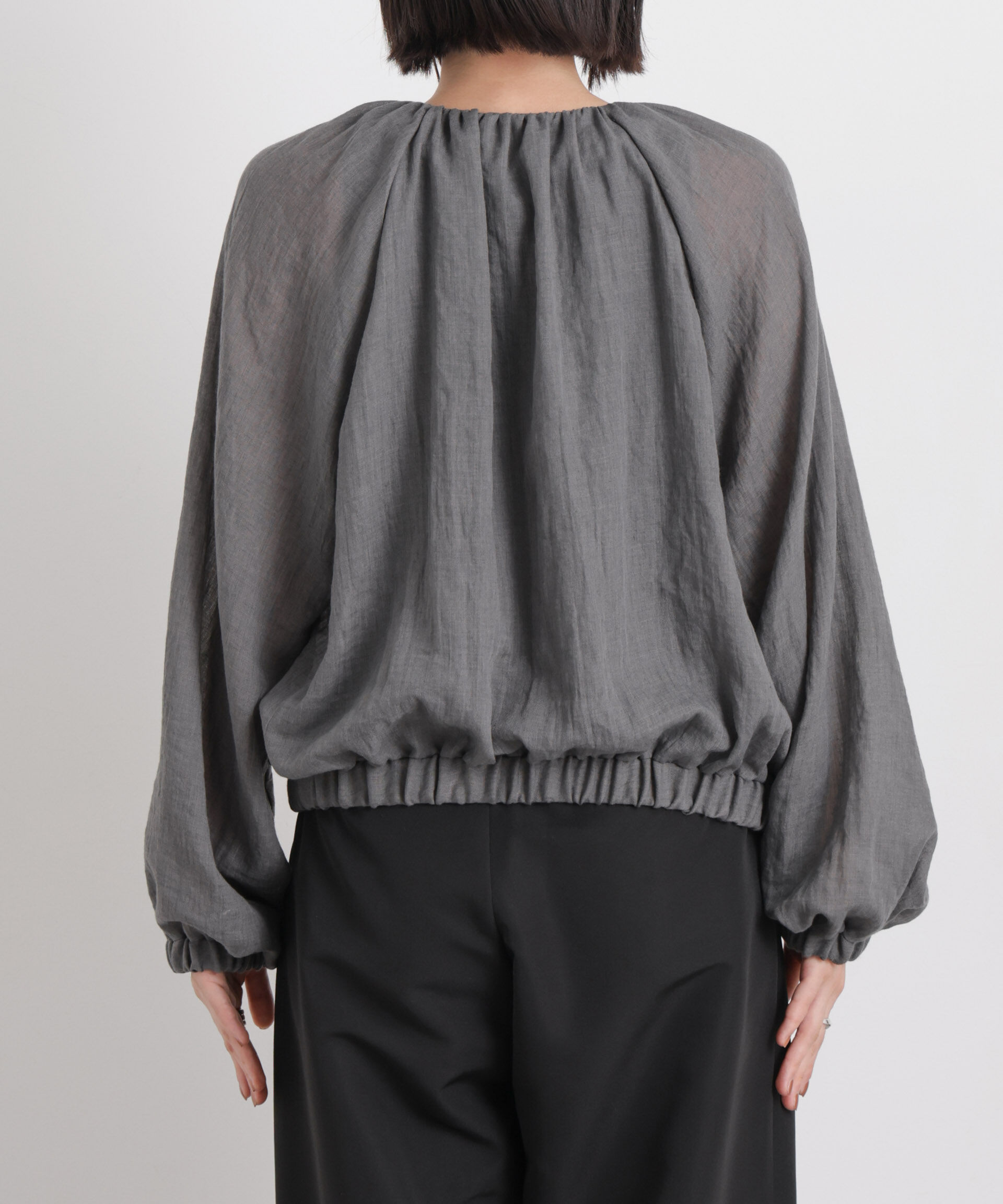 nano･universe「TCボイルジップアップギャザーブルゾン(セットアップ可)」|ブルゾン・スタジャン|