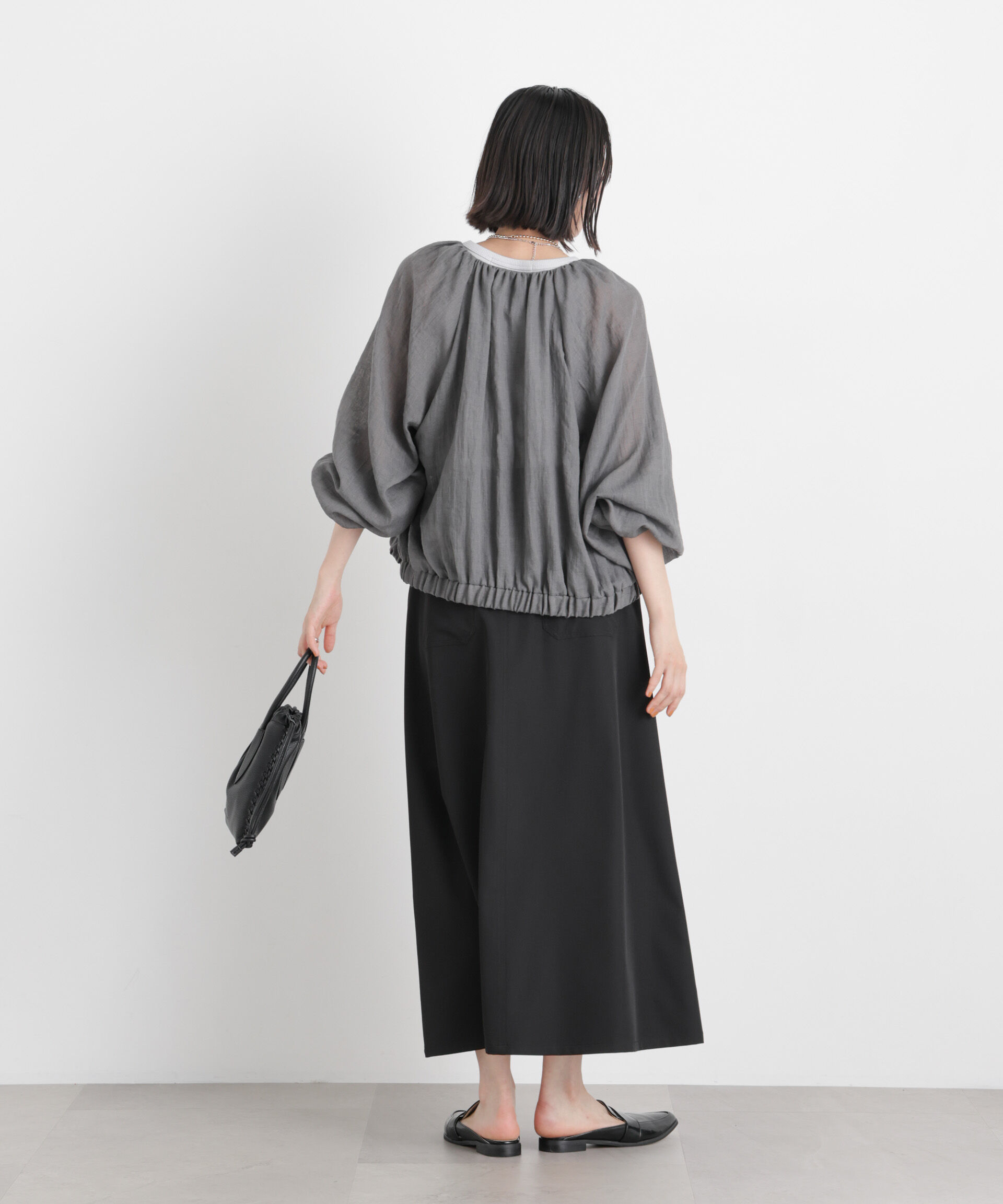 nano･universe「TCボイルジップアップギャザーブルゾン(セットアップ可)」|ブルゾン・スタジャン|