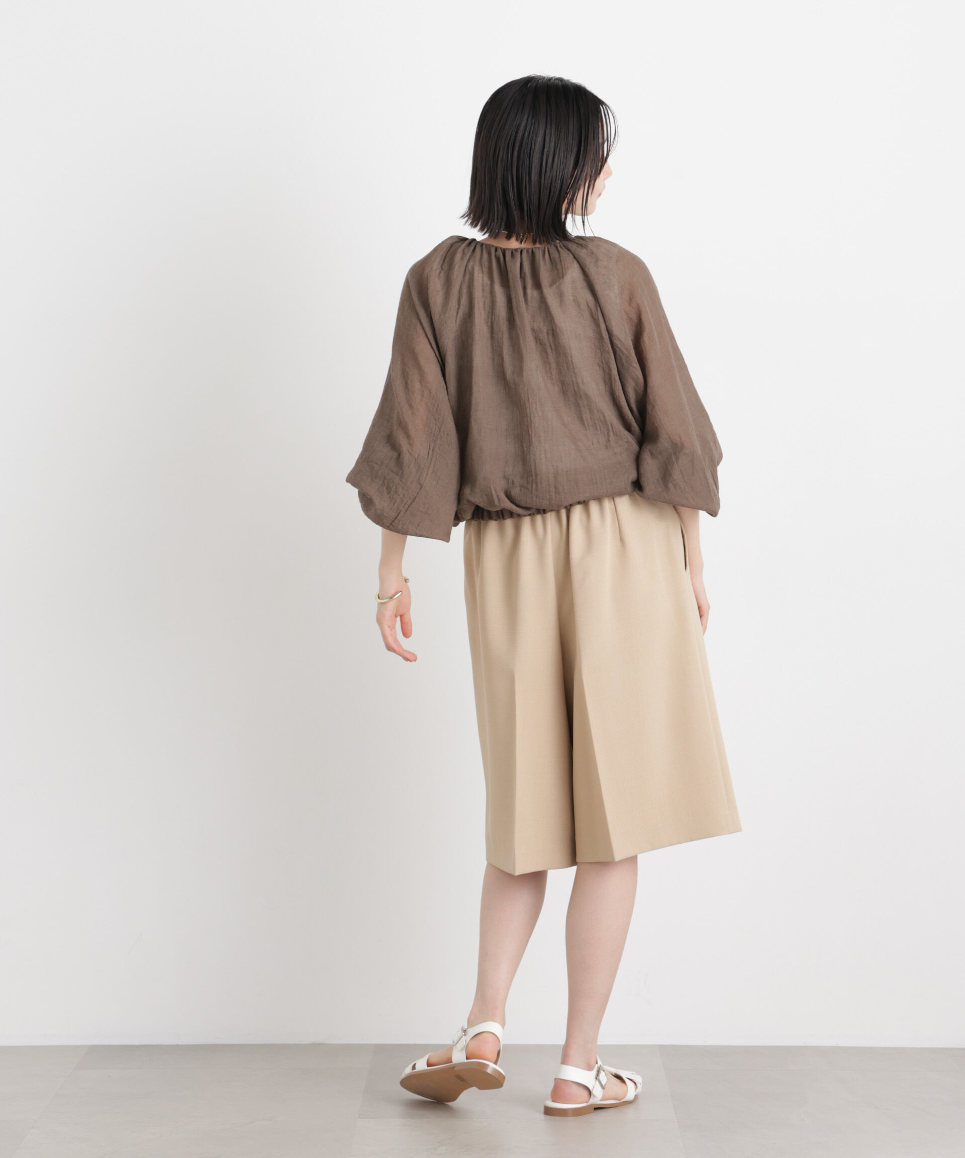 nano･universe「TCボイルジップアップギャザーブルゾン(セットアップ可)」|ブルゾン・スタジャン|