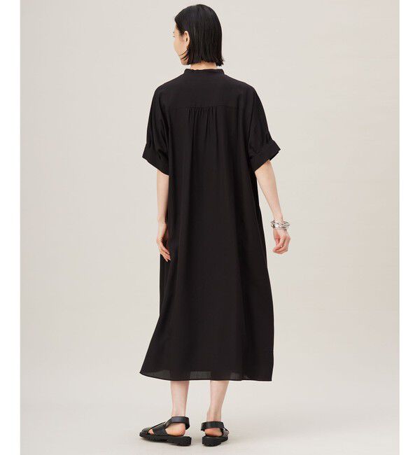 自由区「【定番人気・新色追加・1枚でサマになる】リヨセルポプリンシャツ ワンピース」|ワンピース|