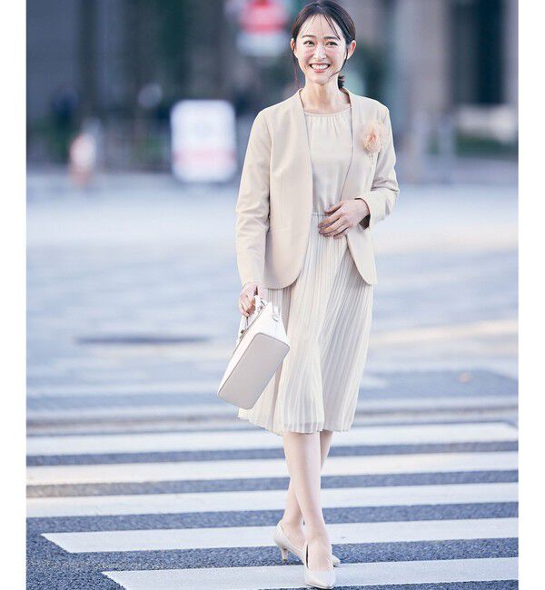 any SiS「【洗える】フェミニンプリーツ ワンピース」|ワンピース|