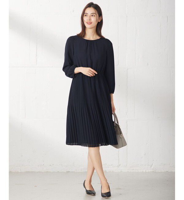 any SiS「【洗える】フェミニンプリーツ ワンピース」|ワンピース|