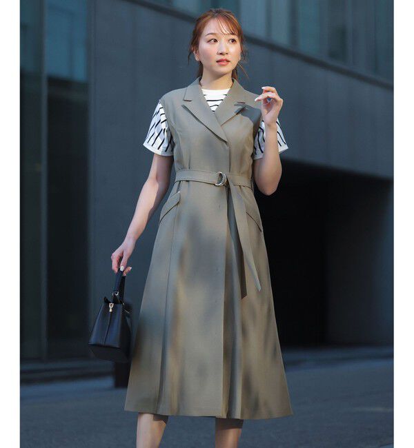 ANY SIS「【2WAY】テーラードジレ ワンピース」|ワンピース|