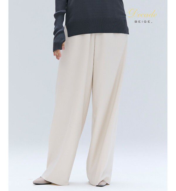 BEIGE,「【セットアップ対応】CORBY / ウールイージーワイドパンツ」|その他|Bone