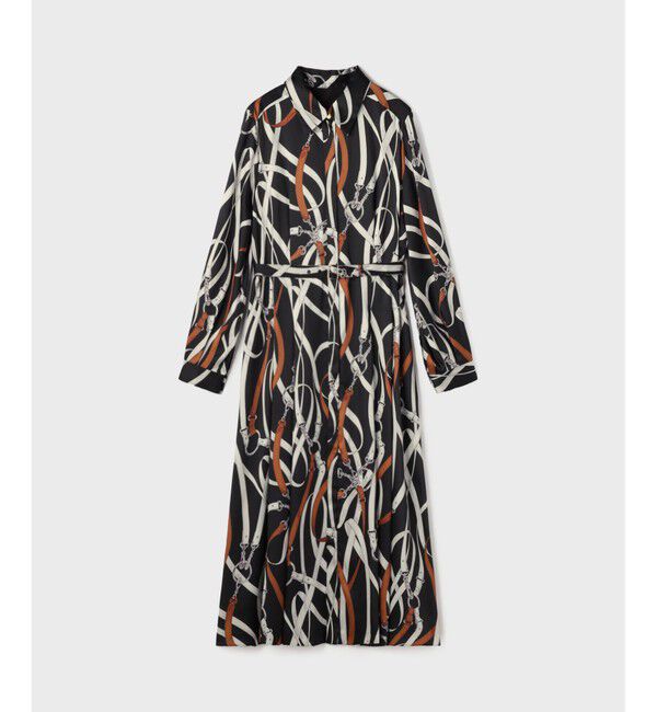 Grace Class「ベルトプリントシャツドレス」|ワンピース|