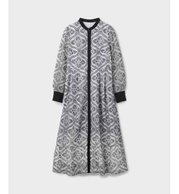 GRACE CONTINENTAL「オーナメント刺繍フレアワンピース」|ワンピース|