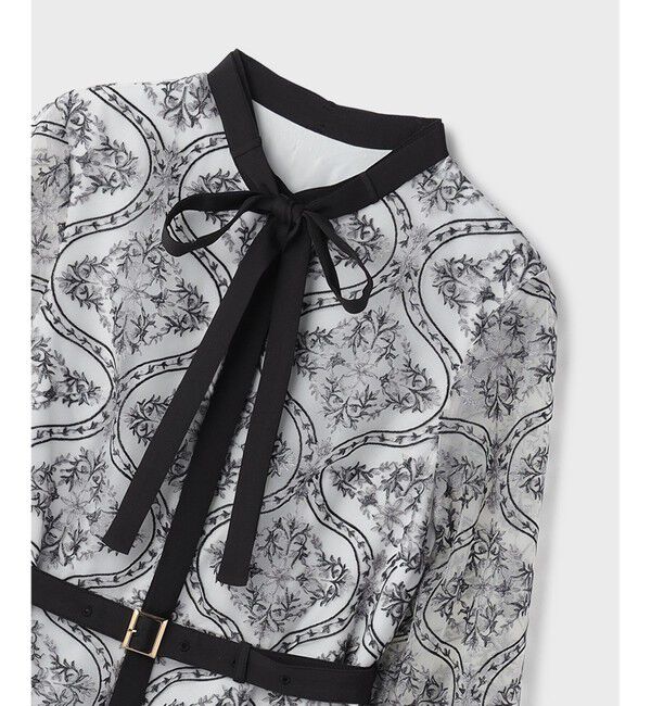 GRACE CONTINENTAL「オーナメント刺繍フレアワンピース」|ワンピース|