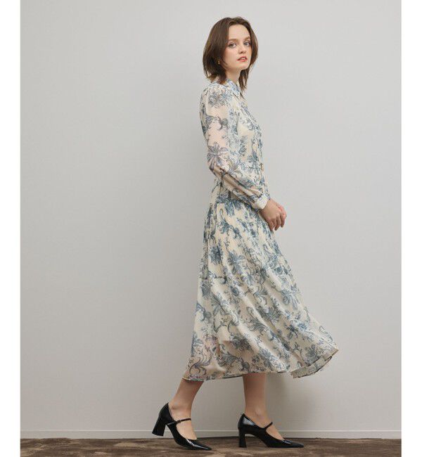 Diagram「フラワープリントプリーツワンピース」|ワンピース|