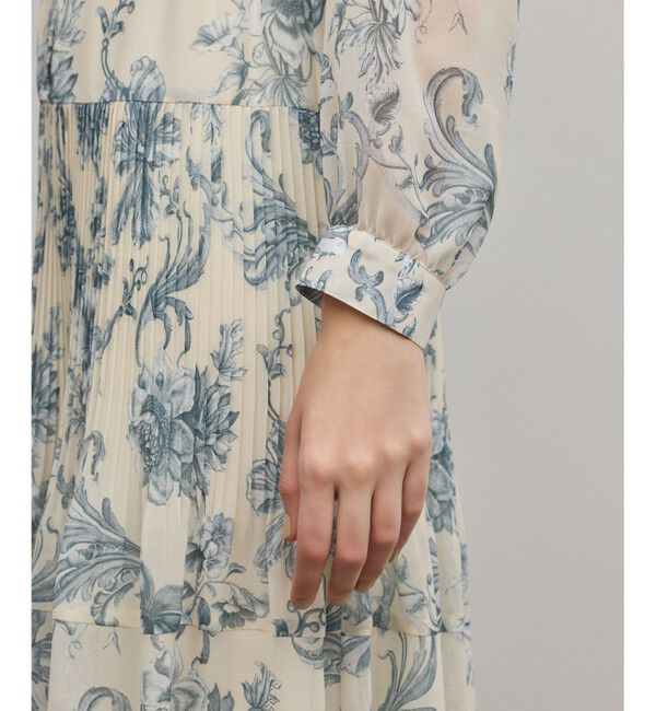 Diagram「フラワープリントプリーツワンピース」|ワンピース|