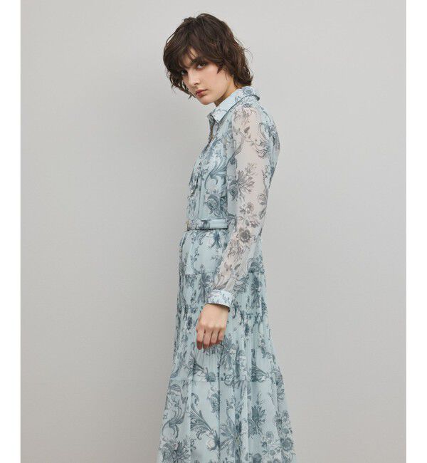 Diagram「フラワープリントプリーツワンピース」|ワンピース|