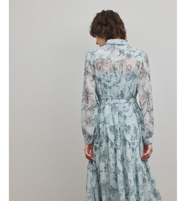 Diagram「フラワープリントプリーツワンピース」|ワンピース|