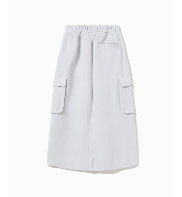 LACOSTE「ダブルフェイスジャージカーゴフレアスカート」|台形|