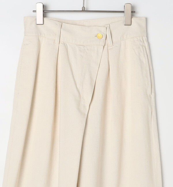 Rie Miller「【RM denim】リネン混ラップワイドパンツ」|その他|