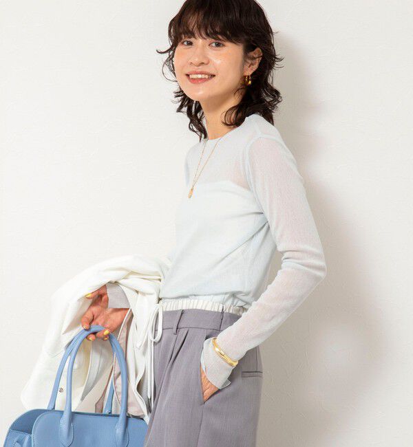 NOLLEY'S sophi「ウォッシャブルラメチュールロンＴ」|Tシャツ・カットソー|