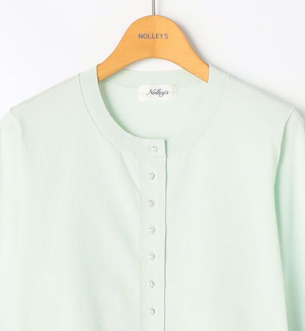 NOLLEY'S「《手洗い可能》コットンテックス6分袖カーディガン」|カーディガン|