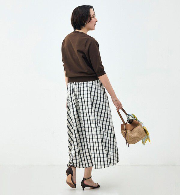 NOLLEY'S「《手洗い可能》コットンテックス6分袖カーディガン」|カーディガン|