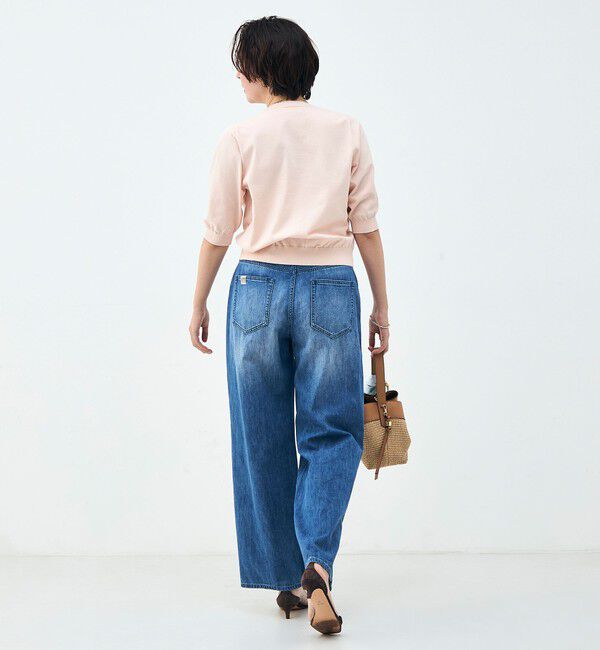 NOLLEY'S「《手洗い可能》コットンテックス6分袖カーディガン」|カーディガン|