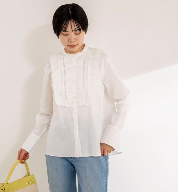 NOLLEY'S sophi「【MARILYN MOON/マリリーンムーン】tuck pleats jabot blouse」|シャツ・ブラウス|