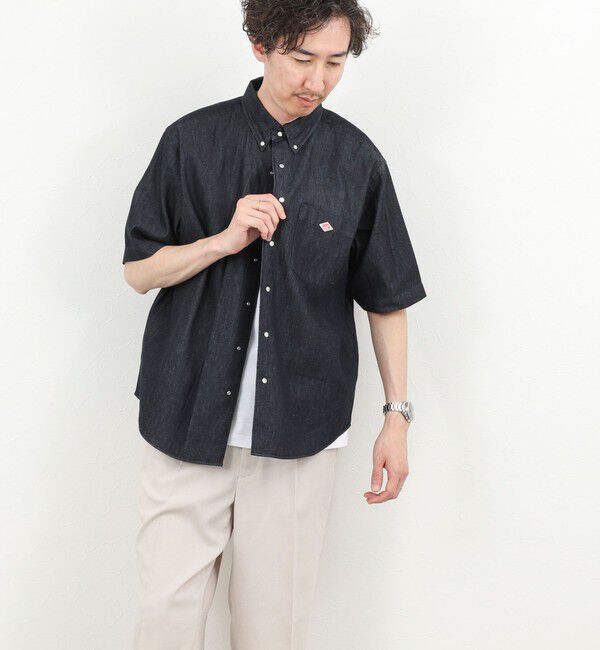 NOLLEY'S goodman「【DANTON/ダントン】DOT BUTTON B.D. SHIRT SS 26SS（DT-B0337 DUG）」|シャツ・ブラウス|