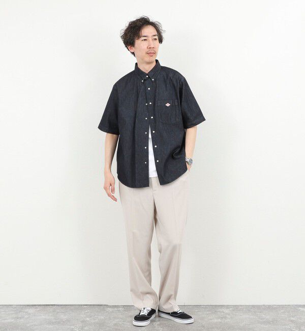 NOLLEY'S goodman「【DANTON/ダントン】DOT BUTTON B.D. SHIRT SS 26SS（DT-B0337 DUG）」|シャツ・ブラウス|