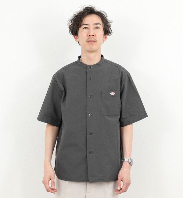NOLLEY'S goodman「【DANTON/ダントン】BAND COLLAR SHIRT SS 26SS（DT-JD3788 SCL）」|シャツ・ブラウス|