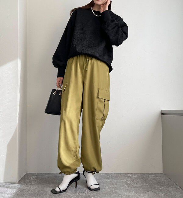 fredy emue「ブライトツイルイージーベイカーパンツ」|カーゴ|