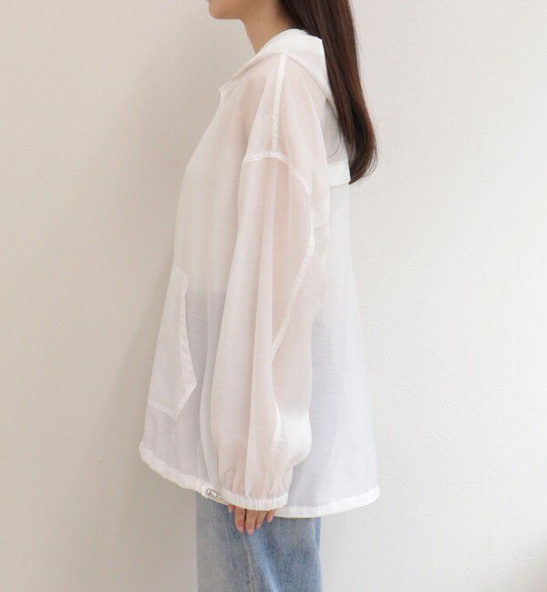 fredy emue「【大人気リバイバル】シアーフーディシャツブルゾン」|シャツ・ブラウス|