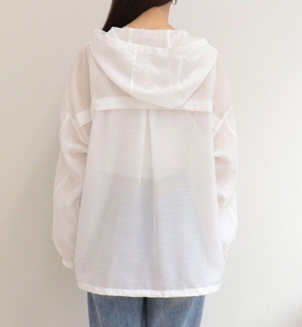 fredy emue「【大人気リバイバル】シアーフーディシャツブルゾン」|シャツ・ブラウス|