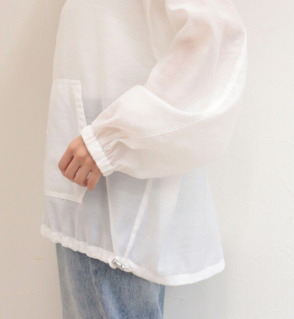 fredy emue「【大人気リバイバル】シアーフーディシャツブルゾン」|シャツ・ブラウス|