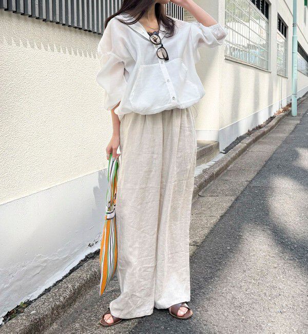 fredy emue「【大人気リバイバル】シアーフーディシャツブルゾン」|シャツ・ブラウス|