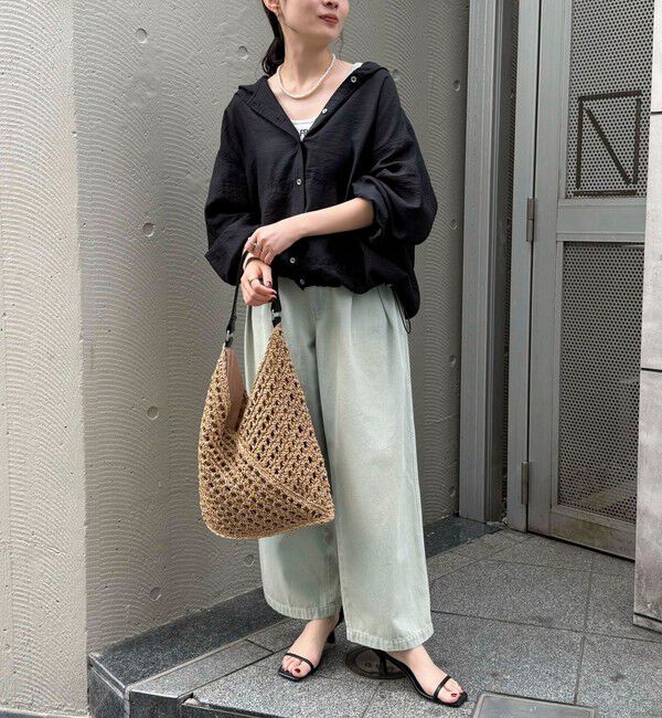 fredy emue「【大人気リバイバル】シアーフーディシャツブルゾン」|シャツ・ブラウス|