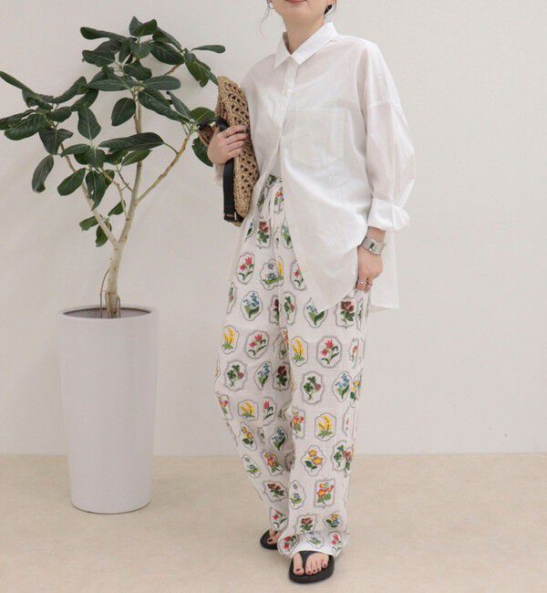 fredy emue「エンブロイダリーギャザーパンツ」|チノ|