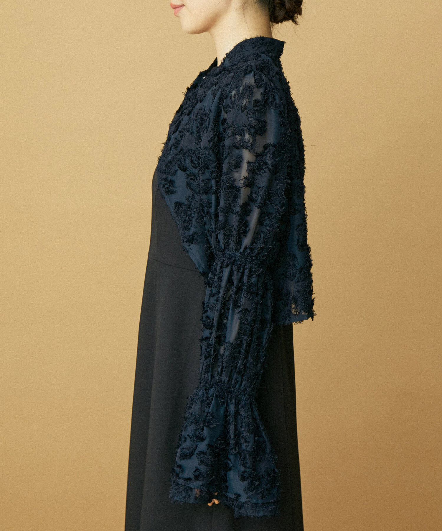 VIS「【VIS DRESS】シャーリングボレロセットワンピース」|ワンピース|