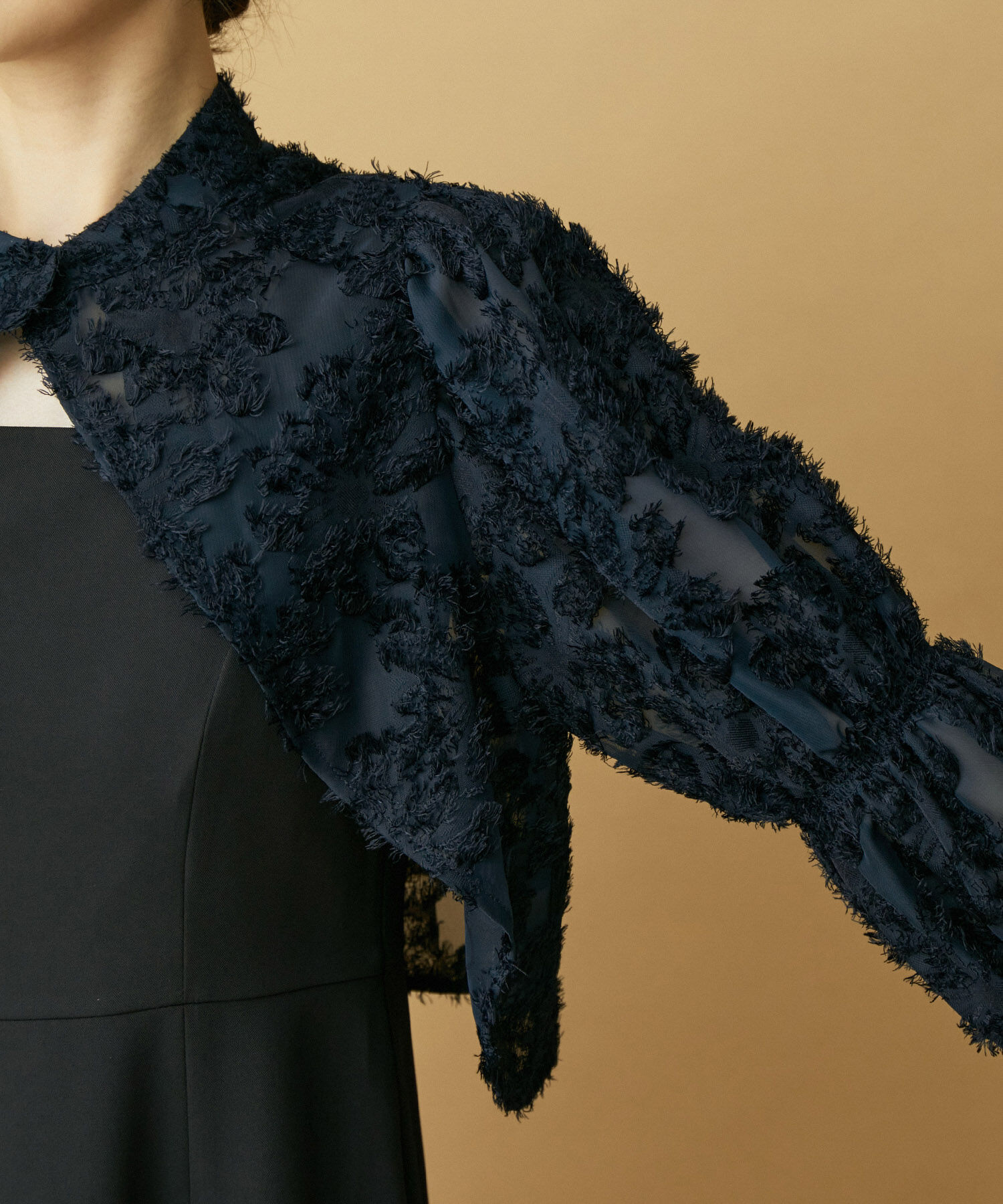 VIS「【VIS DRESS】シャーリングボレロセットワンピース」|ワンピース|