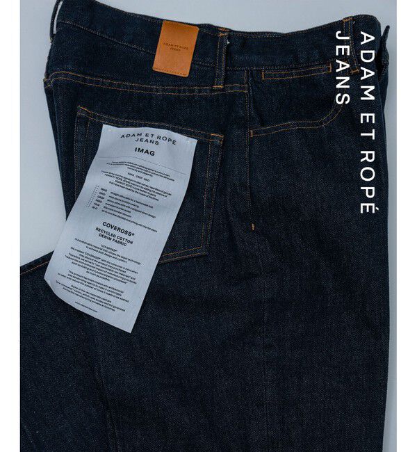 ADAM ET ROPE'「 ストレート スラックスデニム / ADAM ET ROPE' JEANS -IMAG-」|デニム|ネイビー(40)