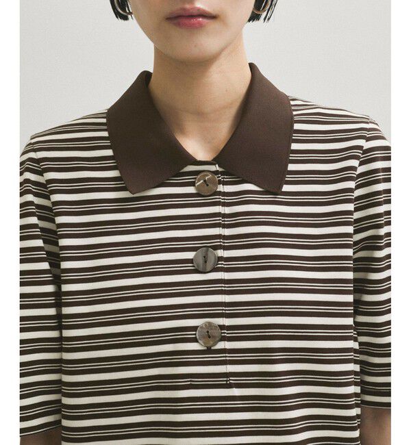 ADAM ET ROPE'「コクーンスリーブポロシャツ」|ポロシャツ|