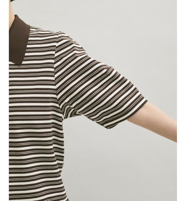 ADAM ET ROPE'「コクーンスリーブポロシャツ」|ポロシャツ|